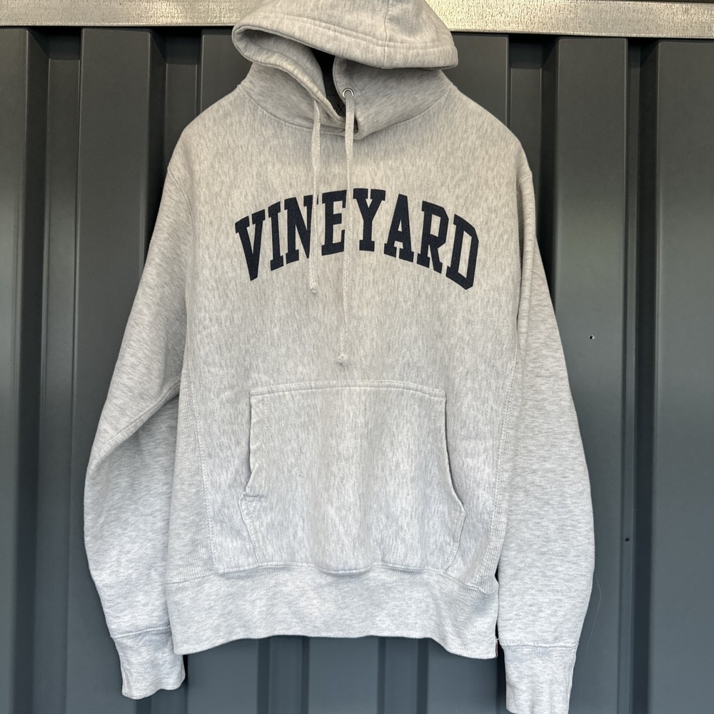 Vineyard Crew‎ Hoodie Mens M Gray Vineyard Hoodie Pullover Sweatshirt